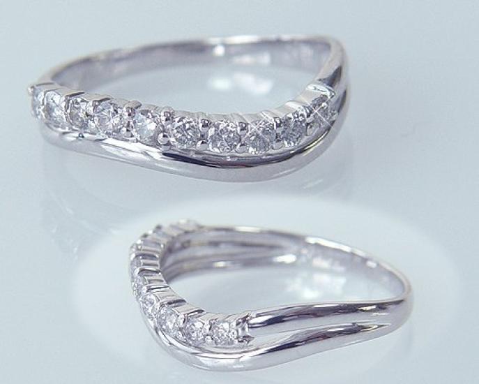 and My Jewelry Carat Diamond Sweet April with Certificate of Authenticity [Your Box] 0.30 Silver/Pt Ring, Memory, Birthstone, (11) [Gift Wrapped]