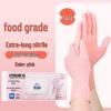 Intco High-Elasticity Pink Nitrile Powder-Free Gloves - Beauty & Dishwashing