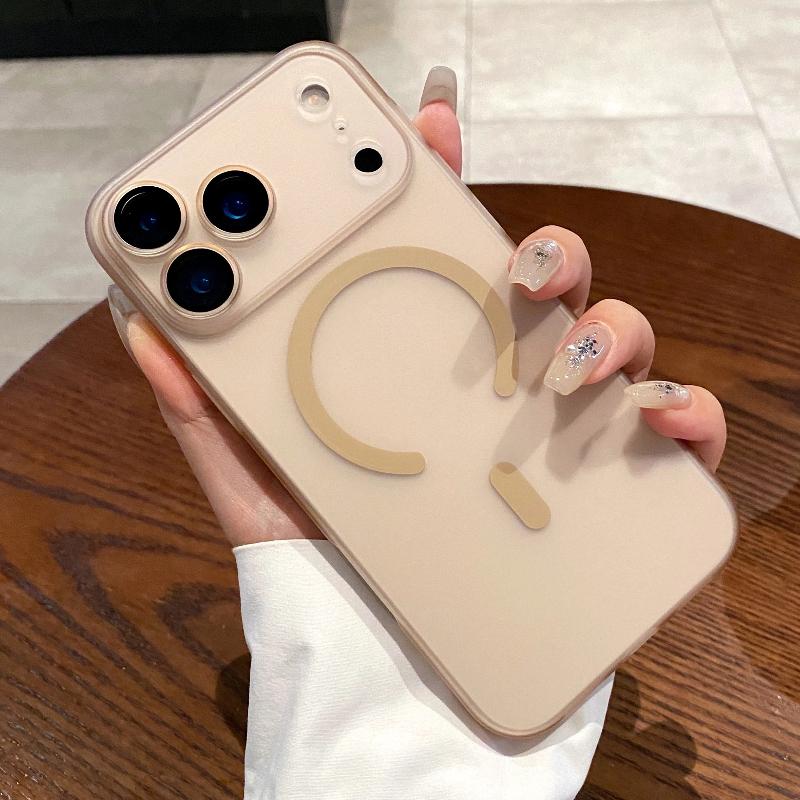 Luxury Ultra Thin Matte Clear For Magsafe Case for iPhone 17 16 15 11 12 13 14 Pro Max Plus Air Magnetic Wireless Charge Cover