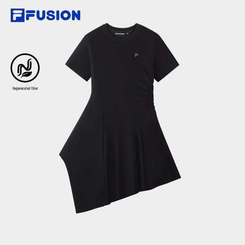 FILA FUSION Women s Knit Dress with Irregular Hem XL чёрный