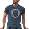 Watercolor Enso In Grey Tshirt Plus Size Street Style Tee