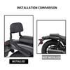 Motorcycle Accessories eliminator se 400 500 450Rear Passenger Backrest Cushion ELIMINATOR SE 400 450 500 2024 Rear Backrest Kit