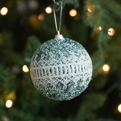 Weihnachtsbaumschmuck 8cm Bruchsicher Glitzer Baumschmuck Hängend Weihnachtsfeier Dekorationen für Zuhause Büro Schule
