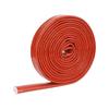 1M Fiberglass Insulation Heat Shielded Silicone Coated Fire Thermo Armor Tube  Electrical Wiring