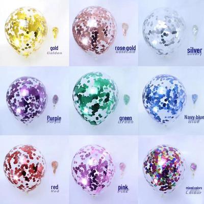 Confezione da 50 Palloncini Trasparenti Glitterati per Matrimoni & Feste - Decorazione Romantica & Preferiti di Internet