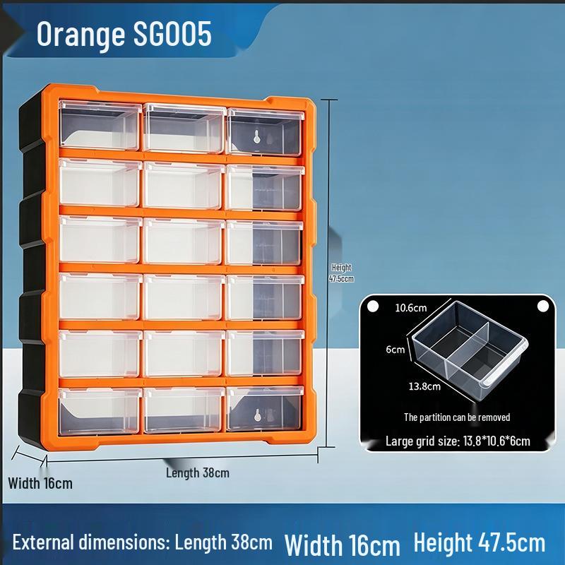 Plastic Drawer Parts Storage Box for LEGO and Tool Organization