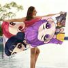 1 Stück K-POP Strandtuch einseitiger 2D-Druck Schnelltrocknendes Weiches Mikrofaserhandtuch für Strand Pool Spa Reise Dekoration Niedliche Kawaii Atmosphäre Geschenk