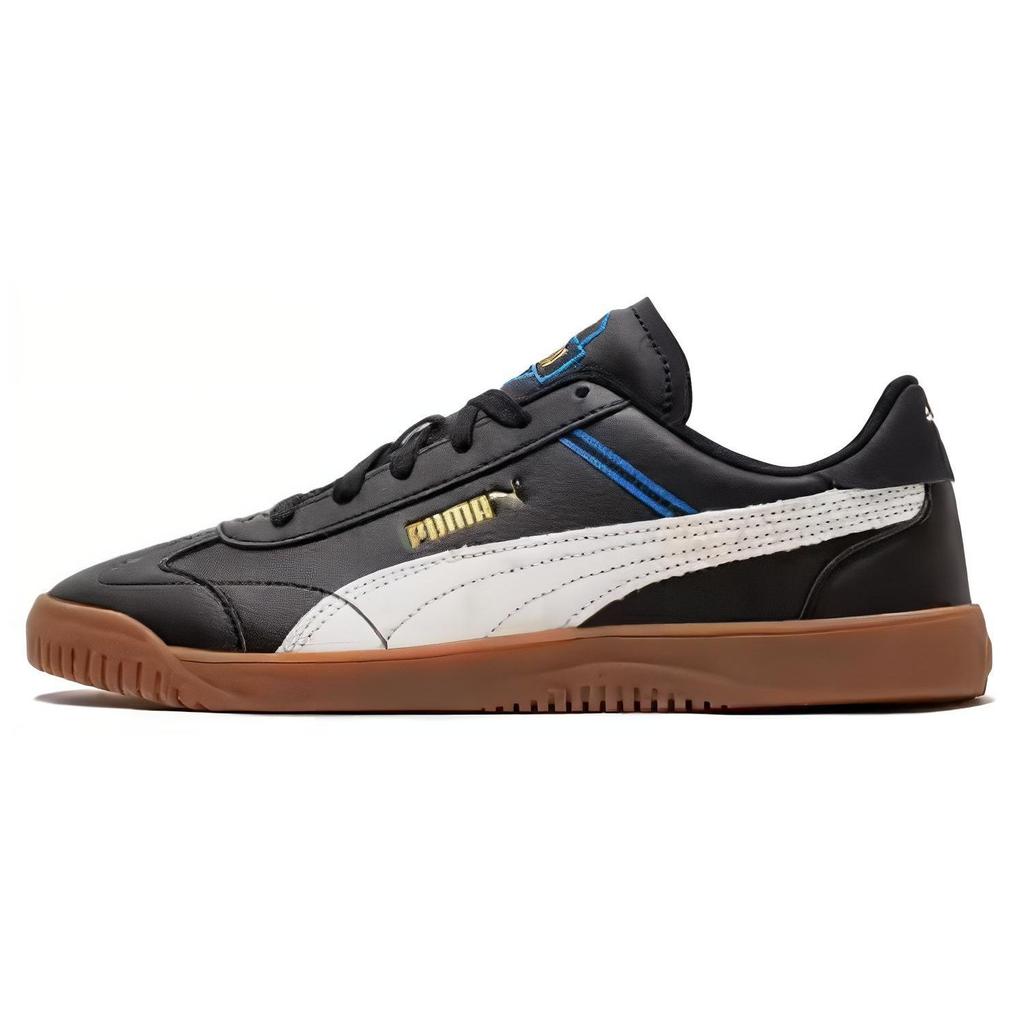 Puma Comfortable Casual Retro Durable Breathable Low-Top Sneakers Unisex Sneakers Black White 392496-02