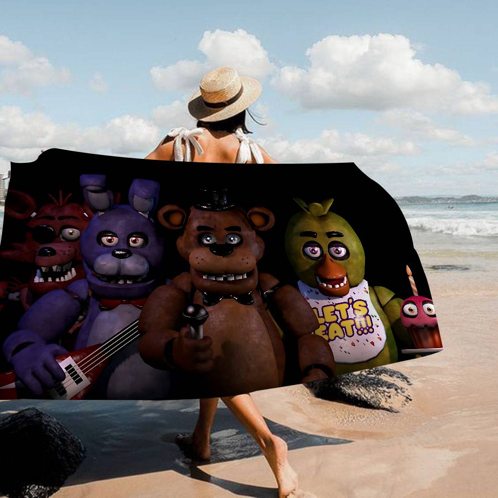Fünf Nächte bei F-Freddys Mode Mikrofaser Bedrucktes Strandtuch Bergsteigen Yoga Strand Schwimmen Laufen Saugfähiges Handtuch