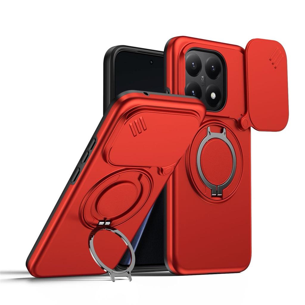15T Custodia Resistente Copri Obiettivo Fotocamera Scorrevole Copertura con Supporto Rotante Per Xiaomi Mi 14T Pro 17 Robusto Antiurto Cover per Telefono Funda