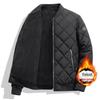 2026 Men's Plus-Size Thick Winter Down Baseball Jacket with Stand Collar