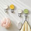 1/3PCS Suction Cup Hooks No Punching Wall Hooks for Bathroom Kitchen Bedroom Reusable Towel Clothes Hanger Hook Home Organizer