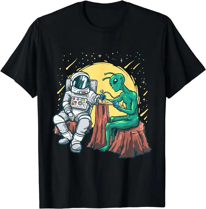Kids Gift Idea Cute UFO Alien T-Shirt Men Short-sleev Fashion Casual Custom Printed Streetwear Male Tops Graphic Tshirts