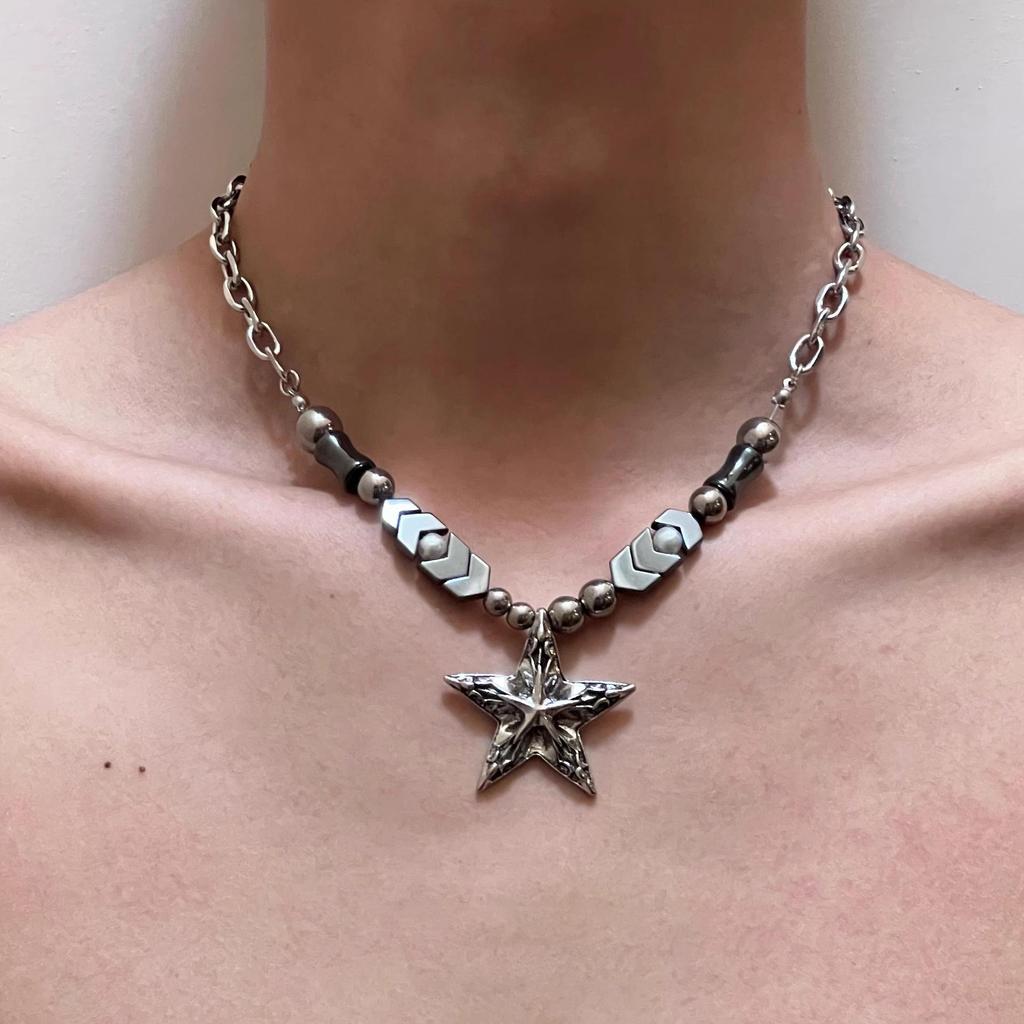 2025 Punk Necklace: Irregular Y2K Subculture Clavicle Chain for Men & Women