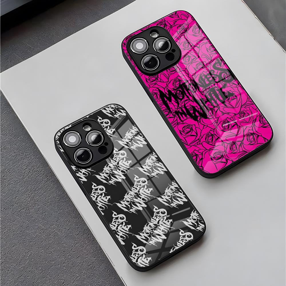 Band M-Motionless Phone Case For iPhone 18 17 16 Pro Max 15 Plus 14 Pro 12 11 13 Mini X XR XS Max SE Glass Cover