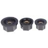 5Pcs Bakelite Knob Mf-B01 Mf-B02 Mf-B03 Hexagonal Potentiometer Band Switch Cap Inner Hole 6Mm Potentiometer Knobs