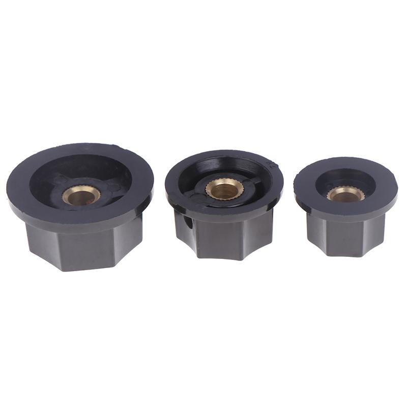 5Pcs Bakelite Knob Mf-B01 Mf-B02 Mf-B03 Hexagonal Potentiometer Band Switch Cap Inner Hole 6Mm Potentiometer Knobs