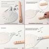 Wooden Handle Turning Pizza Peel Paddle 7/8 inch Pancake Pizza Turner  Oven Accessories