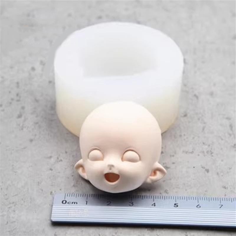 Forma silikonowa do twarzy lalki, forma do fondantów, czekolady, formy do gliny, mydła DIY, lekkie narzędzia do dekoracji tortów, forma do pieczenia