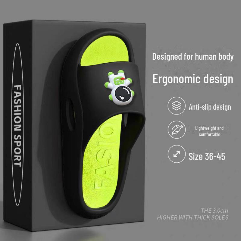 Men's and Women's Versatile Thick-Soled Non-Slip Slippers for Outdoor and Indoor Use