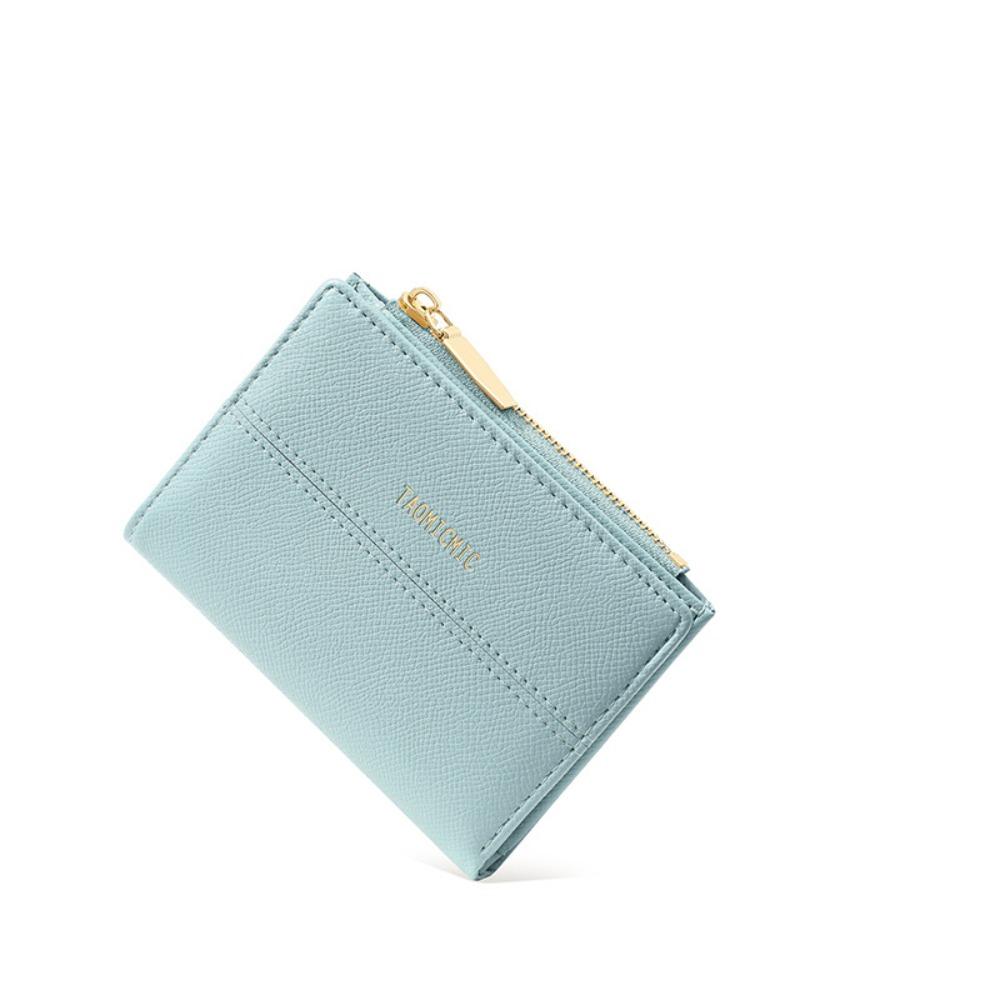 Pu Leather Business Card Holder Large Capacity Bank/ID/Credit Card Bag Women Short Wallet  Shopping