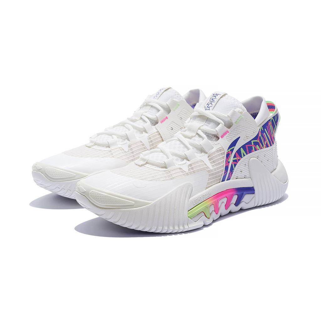 Li-Ning Bad Five 2 Low Rice White Multi Men Sneakers Multi-Color ABFS0031-0