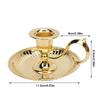 Handheld Taper Candle Holder Round Bottom Brass Candlestick Holder  Christmas Decor