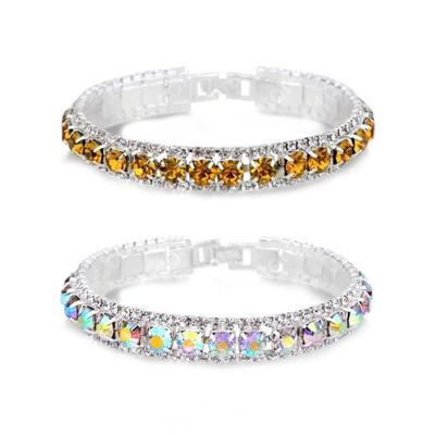 Fashionable Sterling Silver Color Bracelet with Sturdy Alloy and Austrian Crystals Accessory for Trendy Women Ladies