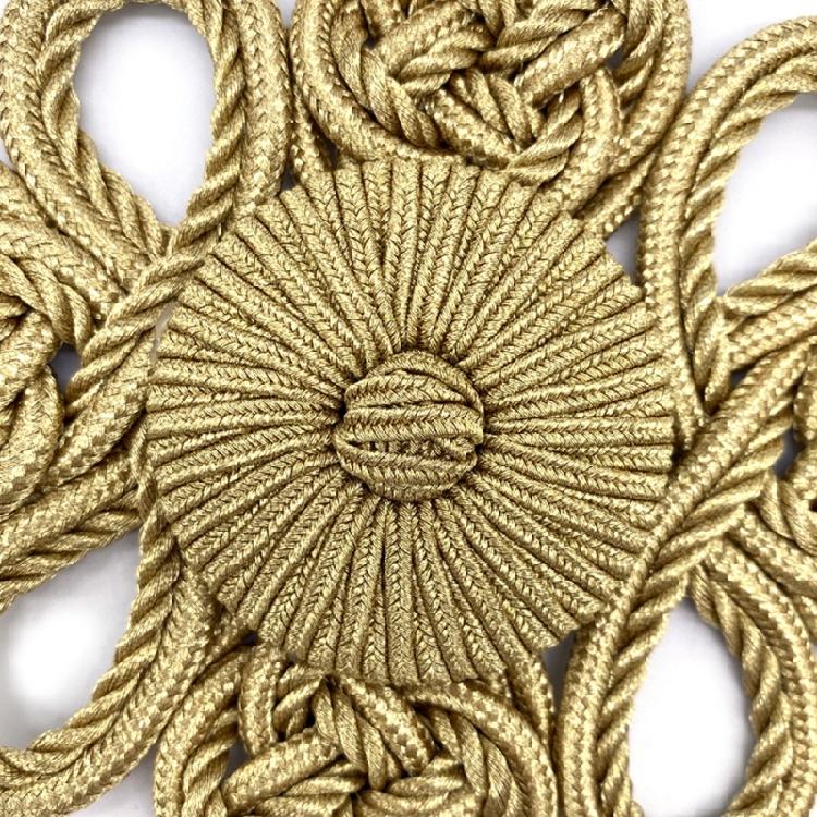 Elegant Handcraft Chinese Knot Buttons for Traditional Cheongsam Accessories Golden Buttons Fastener