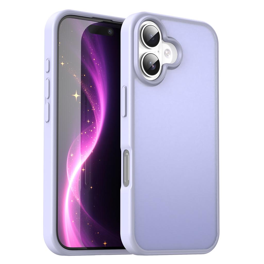 For iPhone 16 Plus Case Skin Touch Matte Anti Drop TPU PC Phone Back Cover