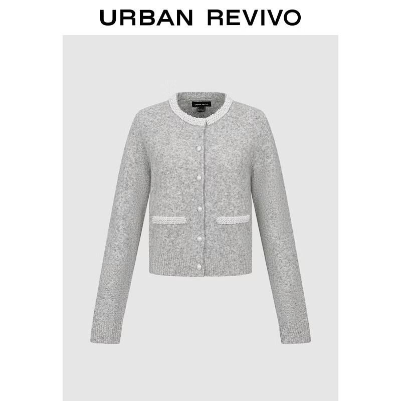 Women s Round Neck Blended Knit Top M