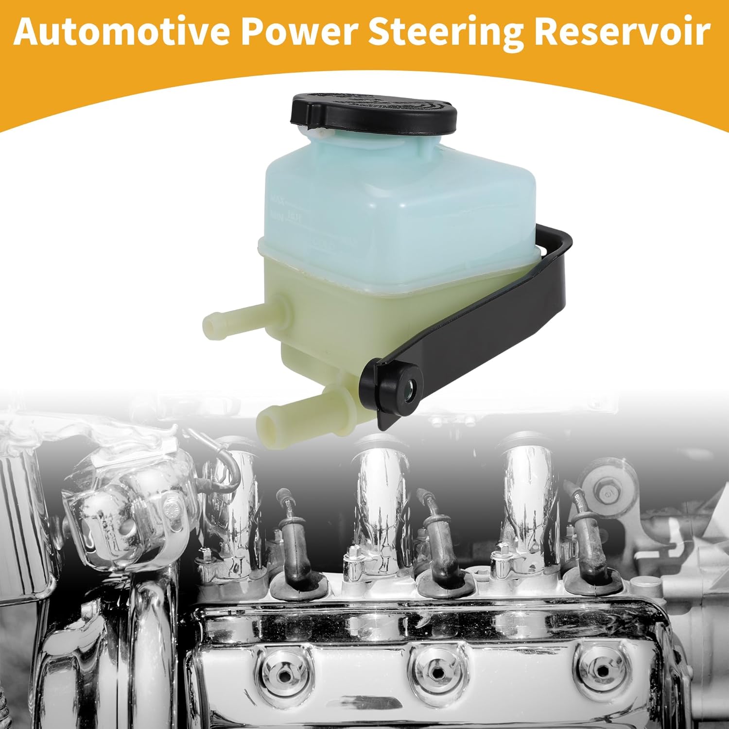 Power Steering Reservoir No.4436006010 - Car Automotive Power Steering Tank - for Toyota Avalon 1995-2004 Plastic Beige - 1 Pc