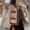 Korean Style Girl's  Lamb Wool Short Coat, Loose Fit for Spring