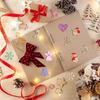 50PCS Mini Christmas Tree Snowflakes Stars Moose Bells Hats Socks Angels Christmas Unfinished Blank Wood Pieces Wood Slices
