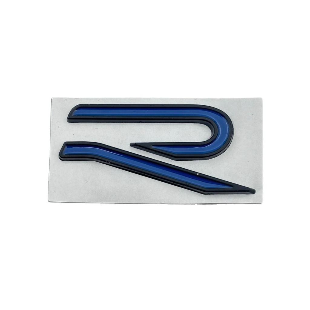 Golf 8 R-Line Rear Black Emblem - Black Warrior GTI for Car Modification