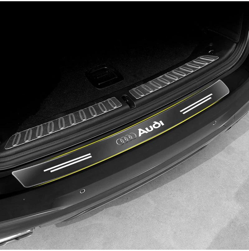 Průhledná ochranná nálepka na znak kufru auta pro Audi A3 A6 Q3 B5 B6 B7 B8 B9 Q7 8P 8V 8L A5 A4 C6 C5 C7 4F A1 A7 A8 Q2 Q5 RS3