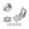 Stainless Steel Anti Theft Hasp Clasp with Strong Connecting Rod for Secure Shed Garage Door and Storage Latch Use