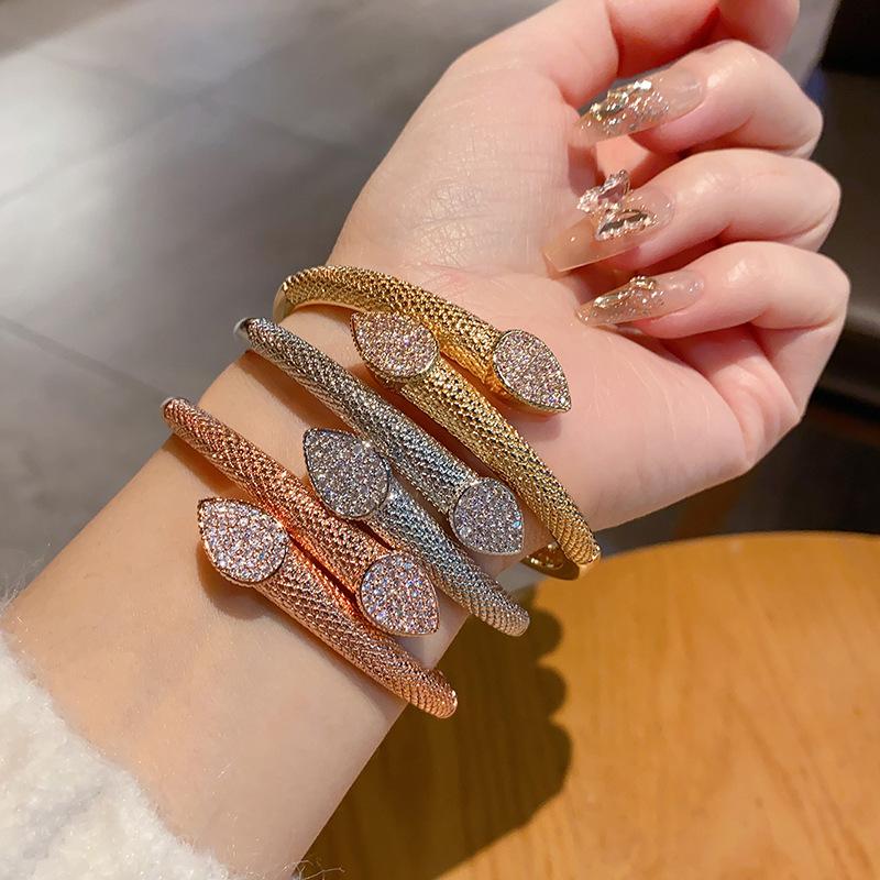High End Exquisite Copper Zircon Bracelet Full Zirconia Men's and Women's Bracelets