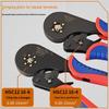 Quadrilateral Ratchet Crimping Pliers for Electricians with 16-6 Tube & Cold Crimp Terminal Capability