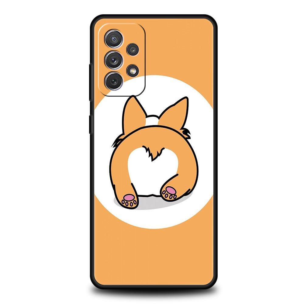 

Cute Corgi Dog Phone Case for Samsung Galaxy A55 A35 A17 A07 A15 A13 A25 A51 A71 A72 A73 A32 A52 A52S A41 5G Soft TPU Shell Bags Samsung A05
