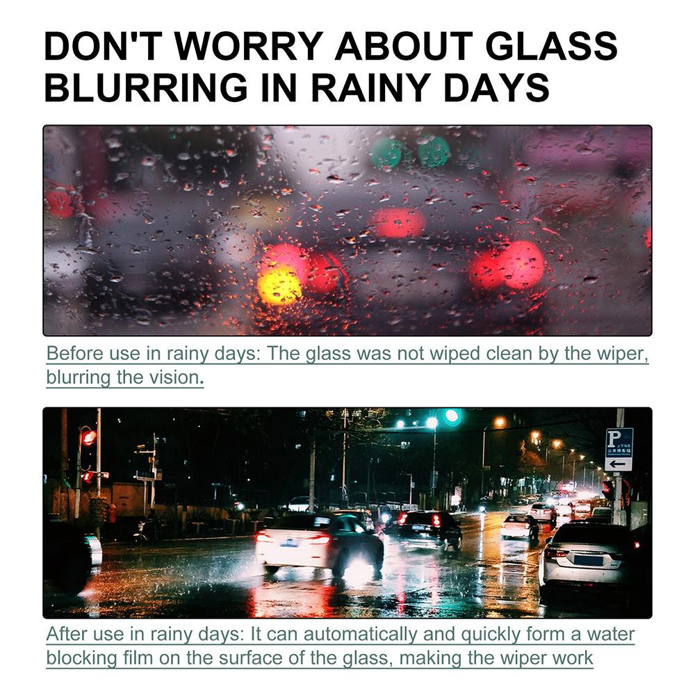 5Pcs Car Glass Anti Rain Water Spray Repellent Nano Coating Hydrophobic Waterproof Agent Oil Film Removing Auto Glass Film Agent