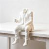 Minimalist Tuxedo Man Sculpture Home Decoration Desktop Ornaments Sitting Man Figurine  Home Decor