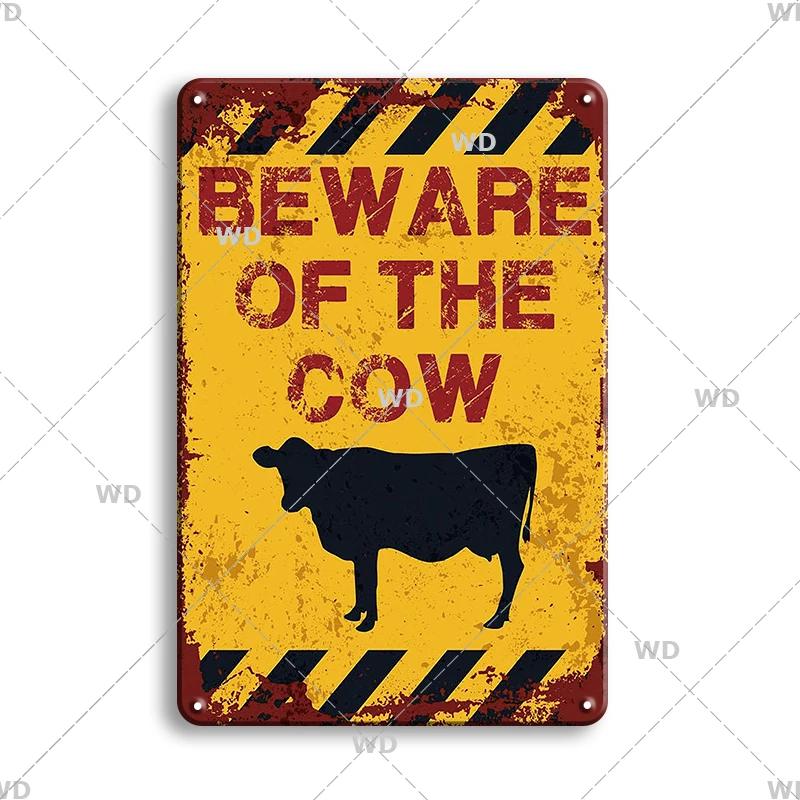 Attenzione Pericolo Cartelli Metallici Attenzione agli Animali Poster Gatto Targhetta Murale Vintage Placca Metallica Pub Bar Casa Pittura Decorazione Man Cave