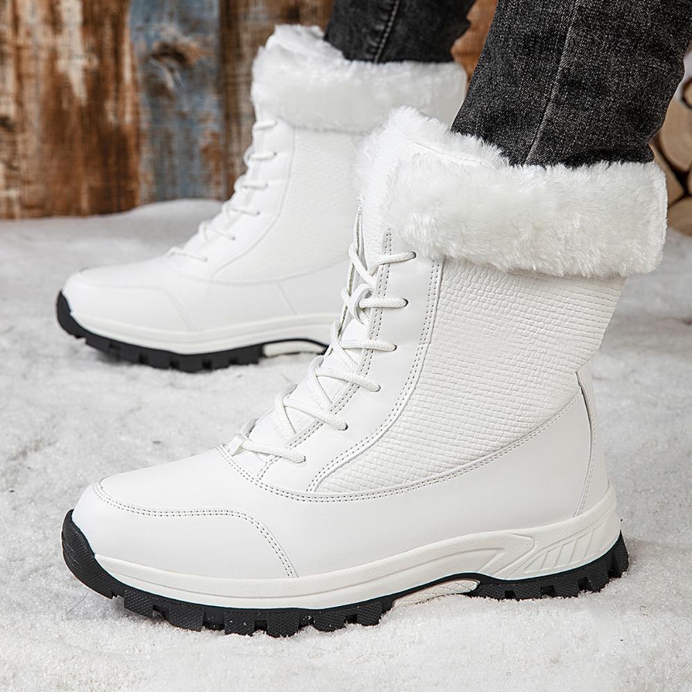 Snow Boots Men New Ladies Shoes Platform Shoes Man Flat Keep Warm Boots Ladies Casual Plush Botas Mujer Winter Shoes Men