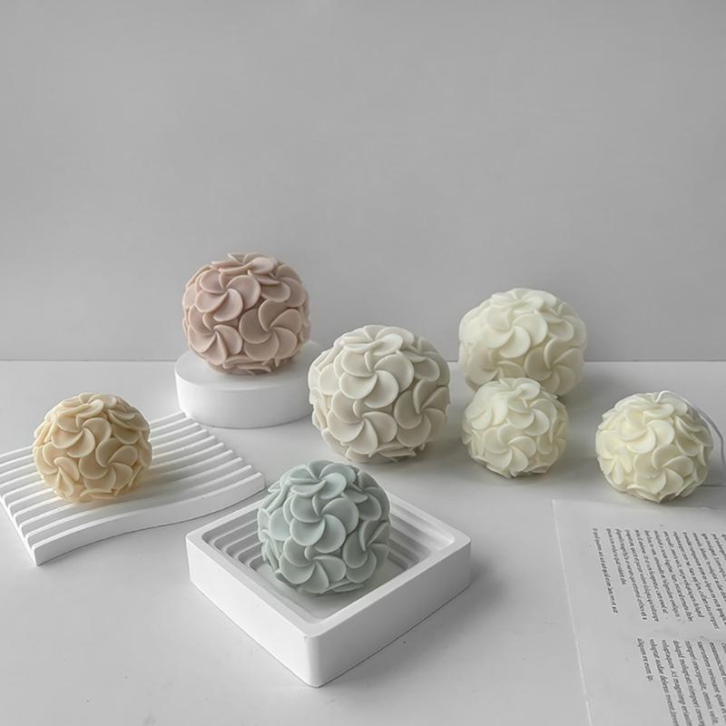 Silicone Soap Molds Flower Candle Mould Silicone Crafts Moulds Hydrangea Shaped Perfect Gift for DIY Hand-Making Lover
