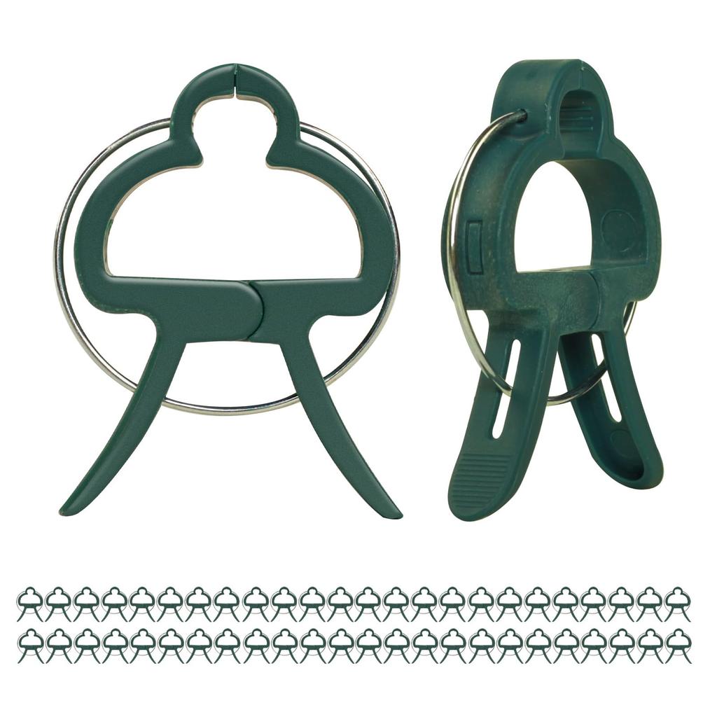 20/100pcs Reusable Greenhouse Bracket Plant Fixed Clips Fixing Climbing Tomatoes Cucumber Climbing Plants Stems Fastener Support