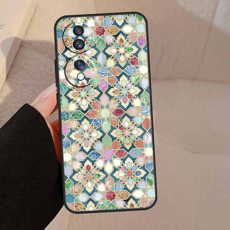 Gedämpfte Marokkanische Mosaikfliesen Für Honor Magic 7 Lite 6 5 V5 Hülle Für Honor 400 200 Pro 90 70 50 X8a X8b X9a X9b X9c Abdeckung