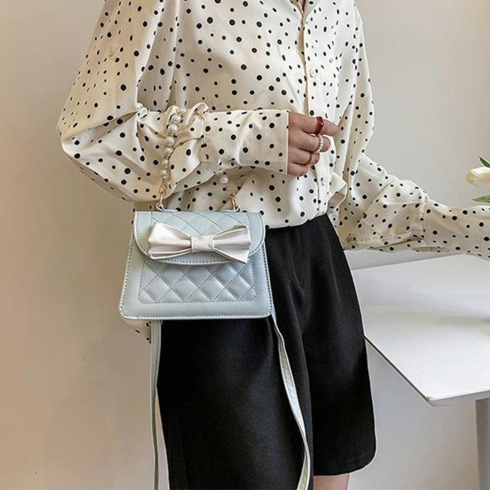 

Bowknot Shoulder Bag Chain Handbag Trendy Fashion Crossbody Bag