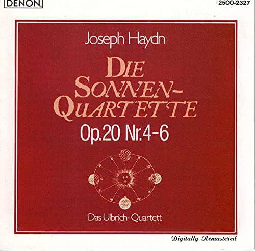

CD HAYDN - Die Sonnenquartette Op.20 Nr 4-6 25CO2327 Japan ObiClassical Used