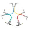 Guitar Patches Cables 6.35mm Right Angle Guitar Effect Pedal Cables Low Noise and Good Quality Guitar Effect Pedals Plug